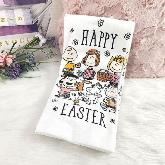 {Peanuts} White {Easter} Kitchen Towels Set - Picture 1 of 6
